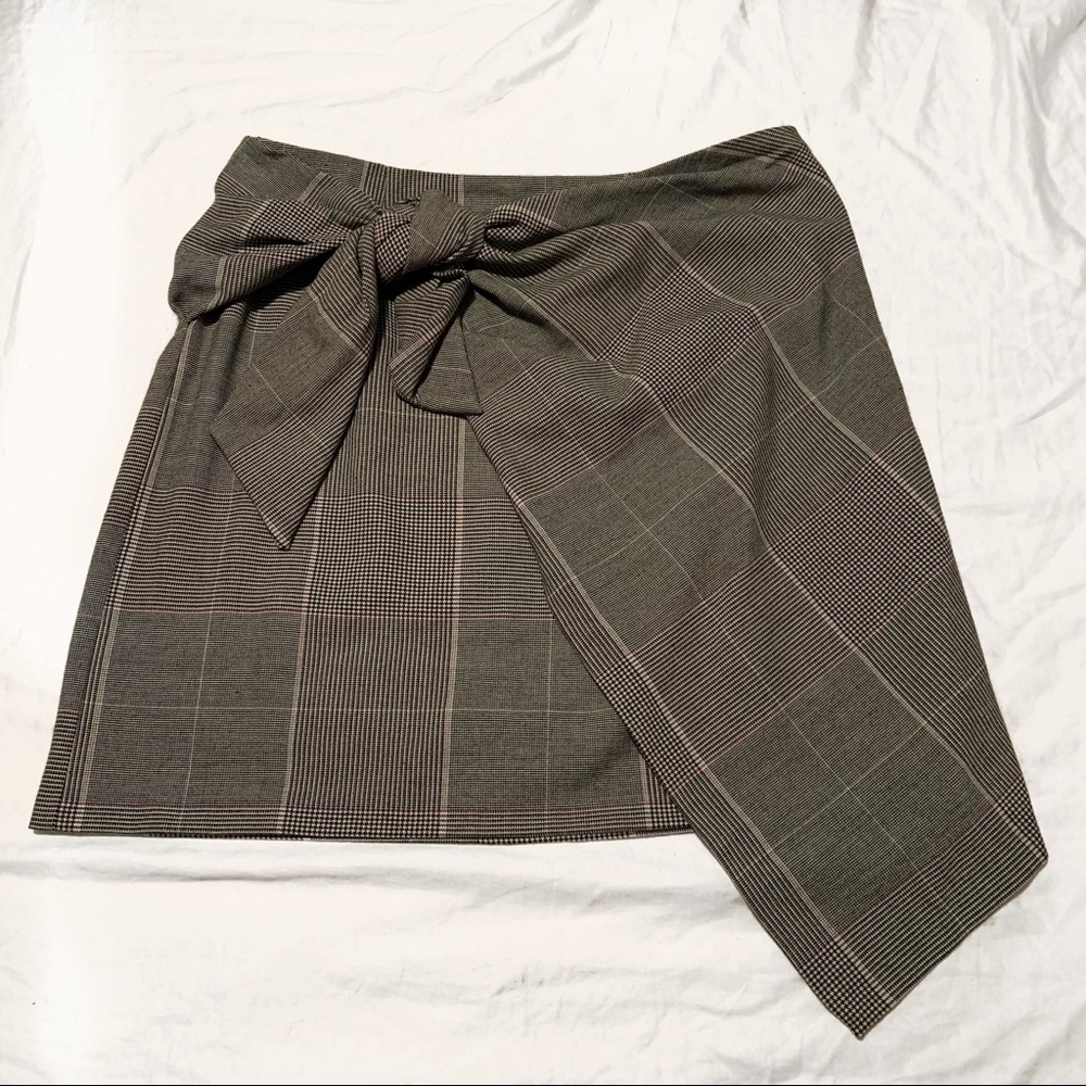 Who What Wear Gingham Skirt